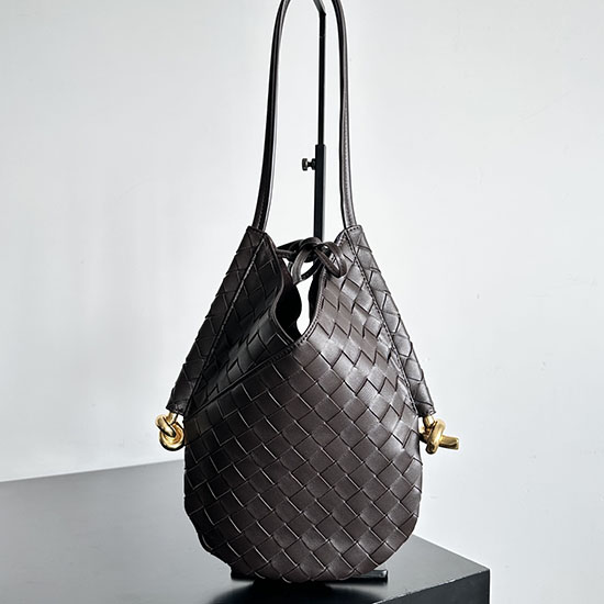 Bottega Veneta малка чанта през рамо Solstice бордо B740898