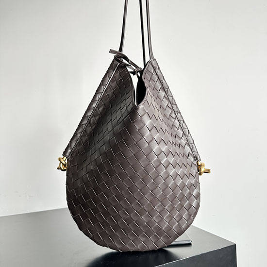 Bottega Veneta чанта през рамо средно слънцестоене бордо B740990