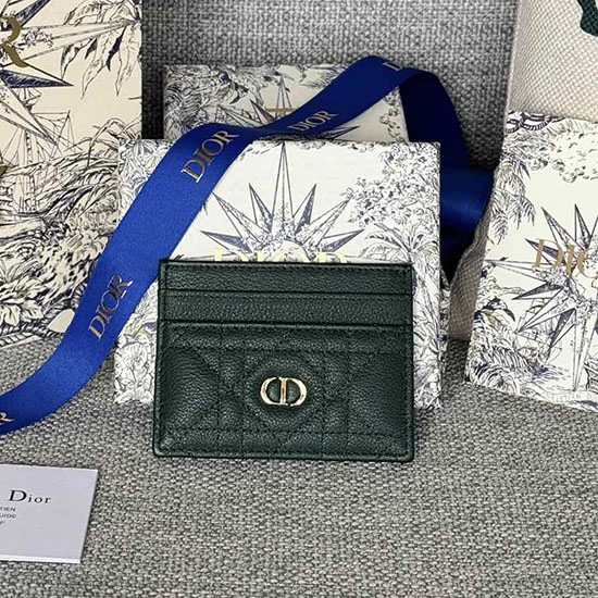 Dior Caro фрезия картодържател зелен S5130