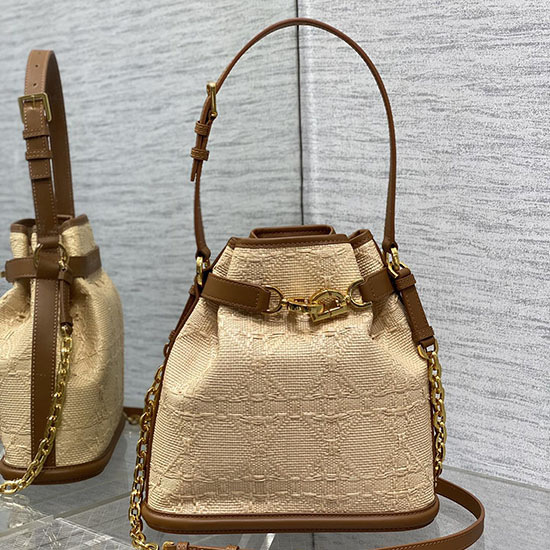 Dior Cest средна чанта от рафия D9278