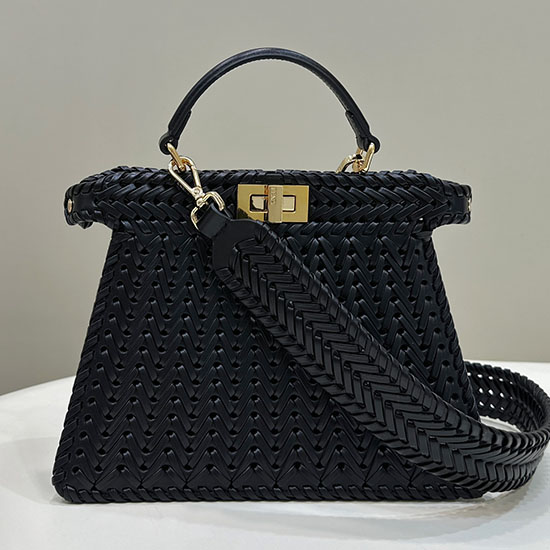 Fendi Peekaboo Iseeu малък черен F80138