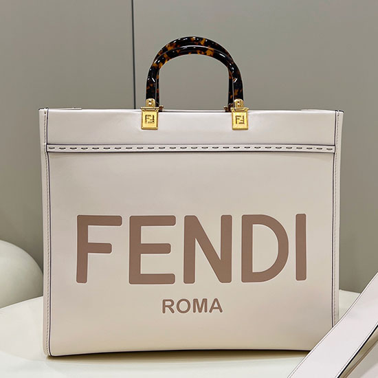 Fendi средна слънчева чанта бяла F8266