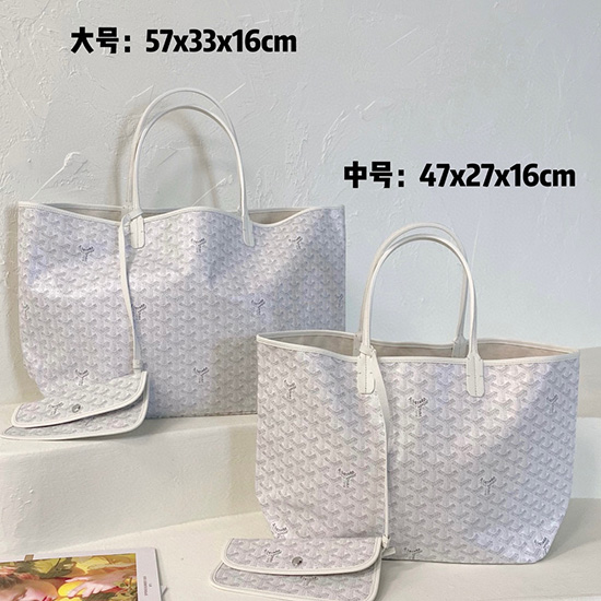 Goyard Saint Louis Tote бяла G6001