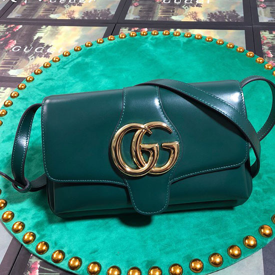 Gucci Arli малка чанта през рамо зелена 550129