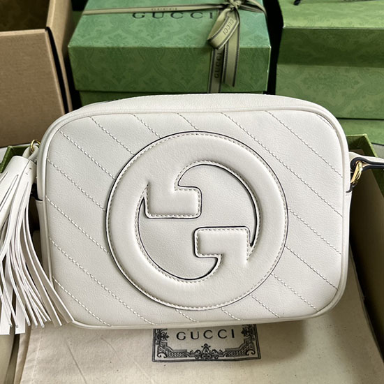 Gucci Blondie малка чанта през рамо бяла 742360