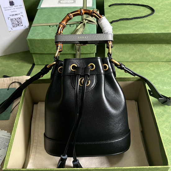 Gucci Diana мини чанта тип кофа черна 724667