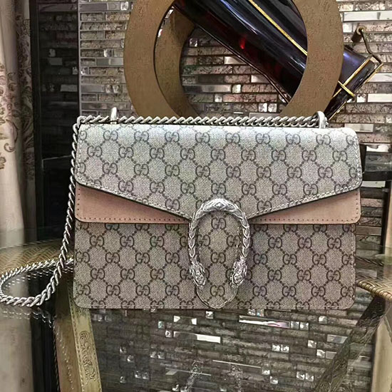 Gucci Dionysus Gg Supreme чанта за през рамо сиво 400249