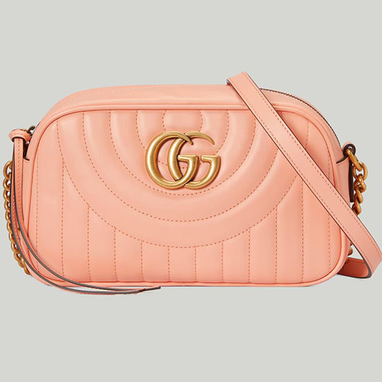 Gucci Gg Marmont чанта през рамо праскова 447632