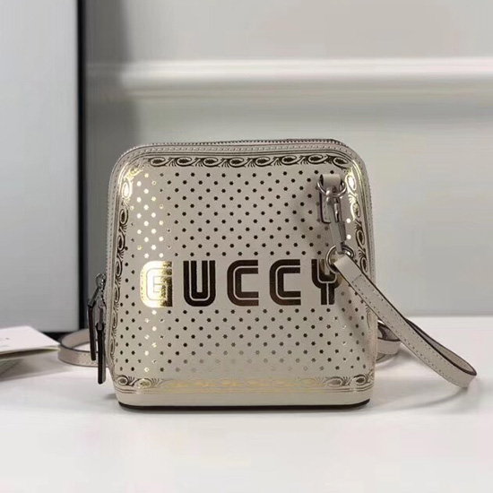 Gucci Guccy мини чанта през рамо бяла 511189