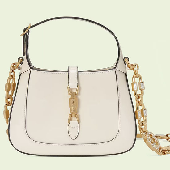 Gucci Jackie 1961 мини чанта през рамо бяла 699651