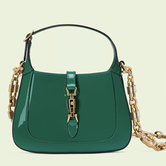 Gucci Jackie 1961 мини чанта през рамо зелена 699651