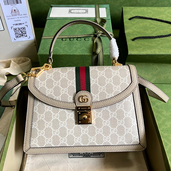 Gucci Ophidia малка чанта Gg с горна дръжка 651055