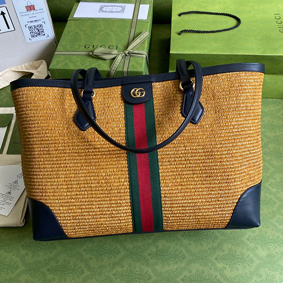 Gucci Ophidia средна чанта кафява 631685