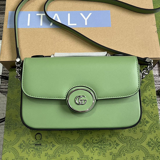 Gucci Petite Gg мини чанта през рамо 739722 зелено