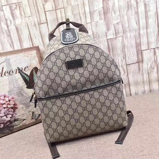 Gucci детска раница Gg Supreme кафе 271327