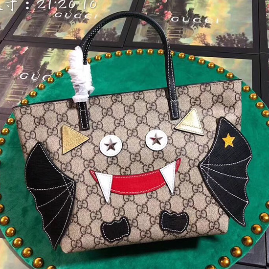 Gucci детска чанта с прилеп черна 525522