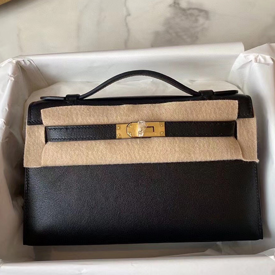 Hermes Swift Kelly Pochette черно Hk2210