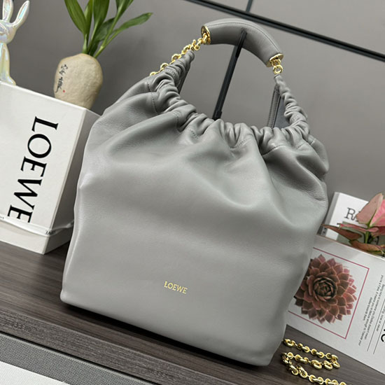 Loewe малка чанта за изстискване сива 652329