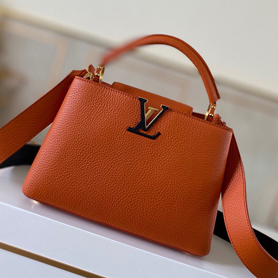 Louis Vuitton Capucines Bb оранжево черно M53963