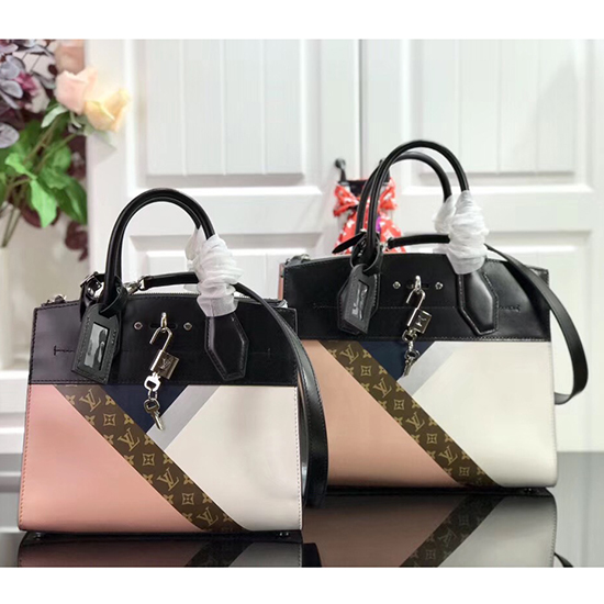 Louis Vuitton City Steamer Mm Blanc Rose M55062