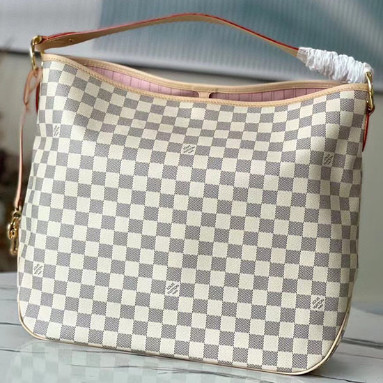 Louis Vuitton Damier Azur платно възхитително Mm N50156