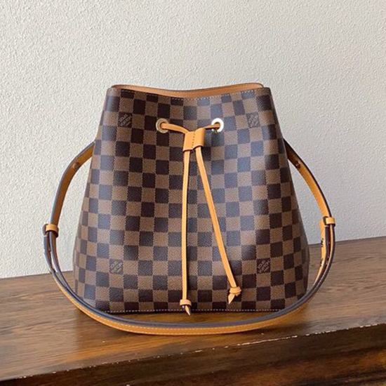 Louis Vuitton Damier Ebene платно Neonoe жълто N40198