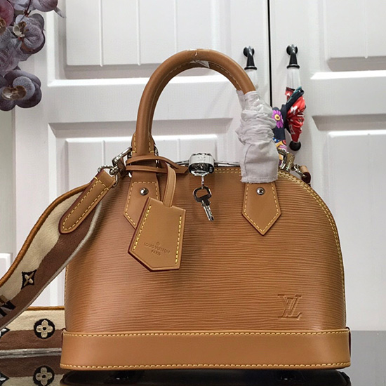 Louis Vuitton Epi кожа Alma Bb кафяв M57426