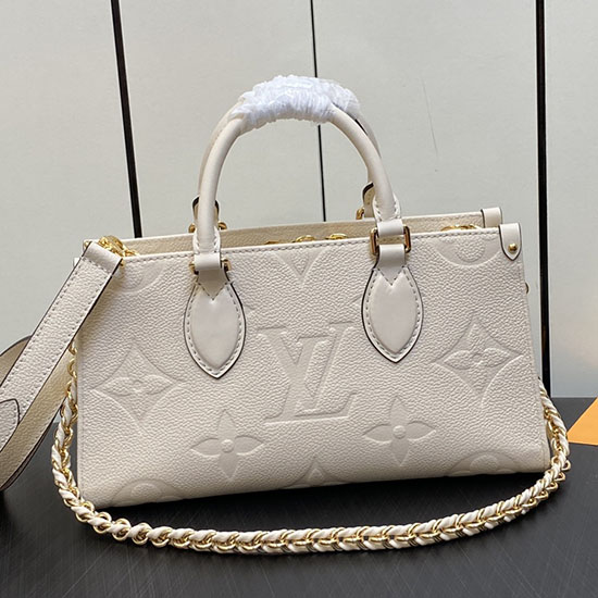 Louis Vuitton Onthego изток запад бяло M23640