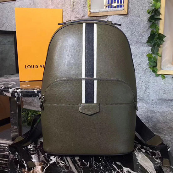 Louis Vuitton Taiga кожена раница Anton степ M34407