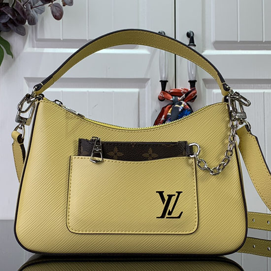 Louis Vuitton епи кожена чанта Marellini жълта M20998