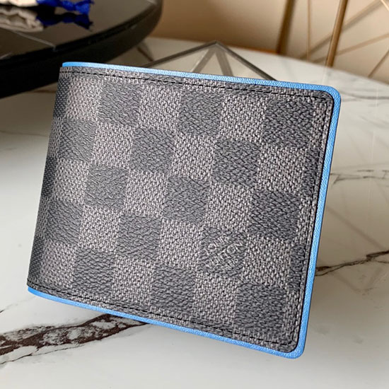 Louis Vuitton много портфейл син N63260