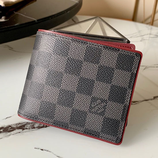 Louis Vuitton много портфейл червен N63260