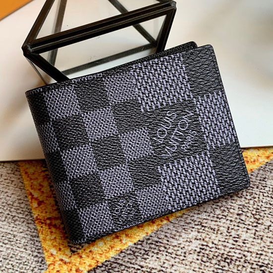 Louis Vuitton много портфейл черен N60434