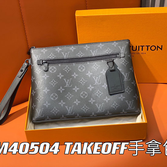 Louis Vuitton монограм Eclipse калъф за излитане M40504