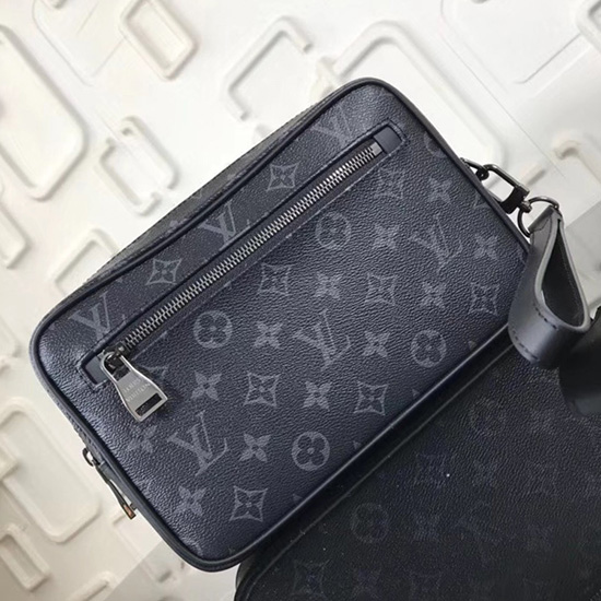 Louis Vuitton монограм Eclipse платнен съединител N41663