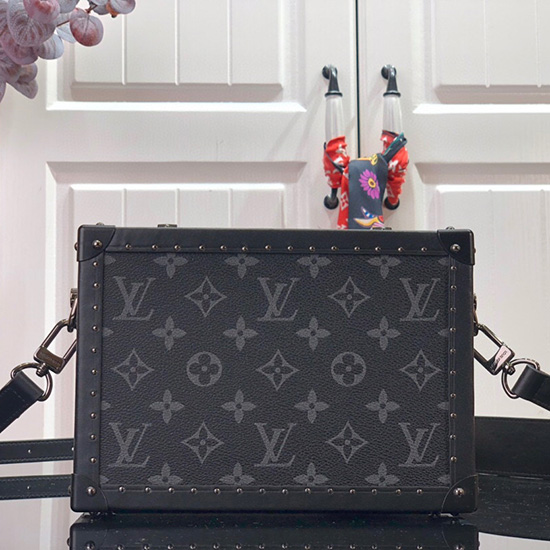 Louis Vuitton монограм Eclipse платнена кутия чанта M43580