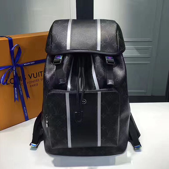 Louis Vuitton монограм Eclipse платнена раница Zack M43409