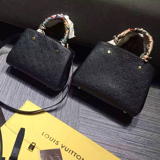 Louis Vuitton монограм Empreinte Montaigne Bb Noir M41053