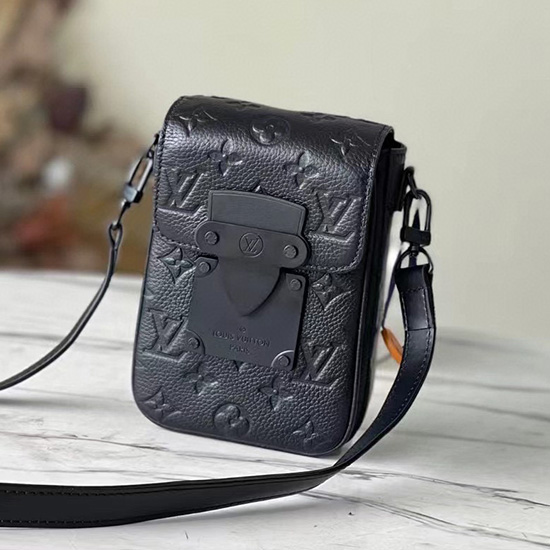 Louis Vuitton монограм Empreinte S-lock вертикален портфейл за носене M81524