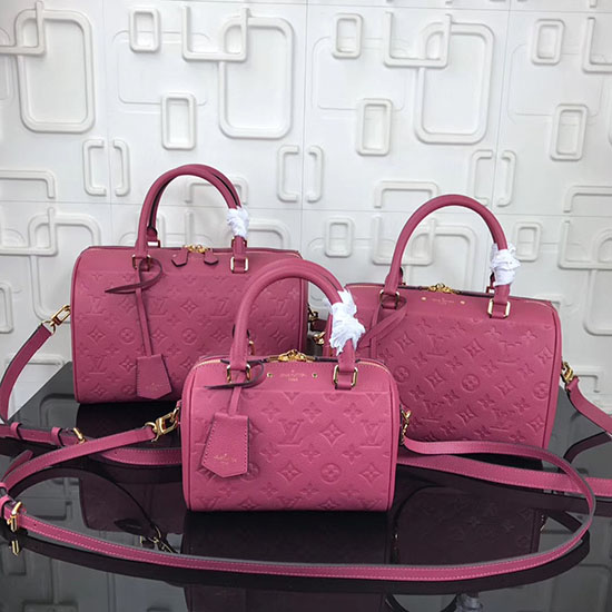 Louis Vuitton монограм Empreinte Speedy Bandouliere Rose Bruyere M43736