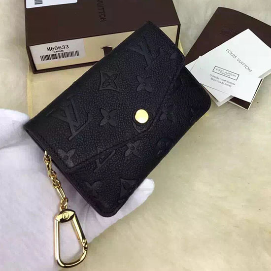 Louis Vuitton монограм Empreinte ключодържател Noir M60633