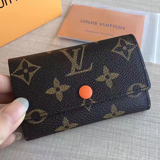 Louis Vuitton монограм канава 6 ключодържател оранжев M60701