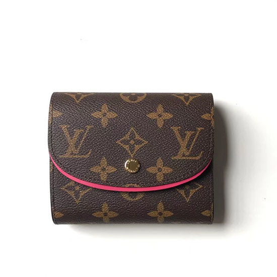 Louis Vuitton монограм канава ариан портфейл фуксия M62037