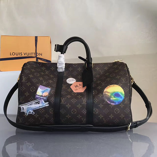 Louis Vuitton монограм платно Keepall 45 Bandouliere M41043