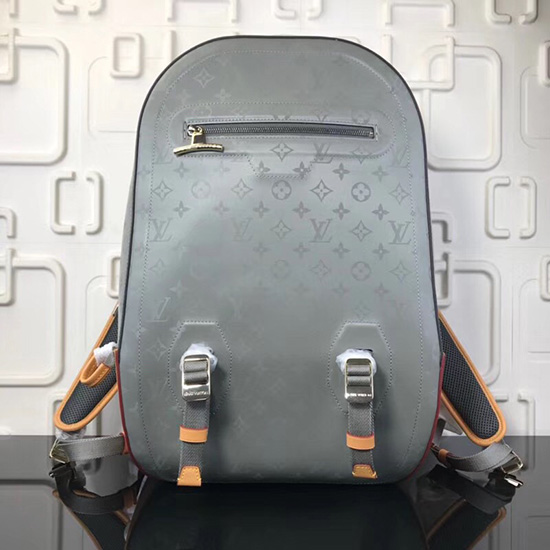 Louis Vuitton монограм титаниева платнена раница Gm M43881