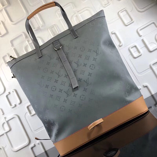 Louis Vuitton монограм титаниева платнена чанта с цип M43887