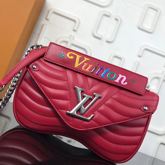 Louis Vuitton нова вълна верига чанта Mm червено M51498