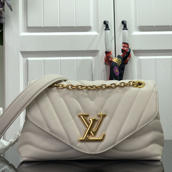 Louis Vuitton нова вълна верига чанта мм бяла M58552