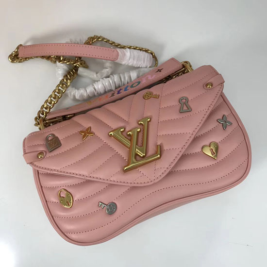 Louis Vuitton нова вълна верига чанта мм розово M52913