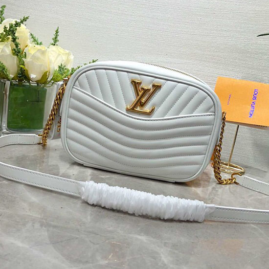 Louis Vuitton нова вълна чанта за фотоапарат бяла M53682